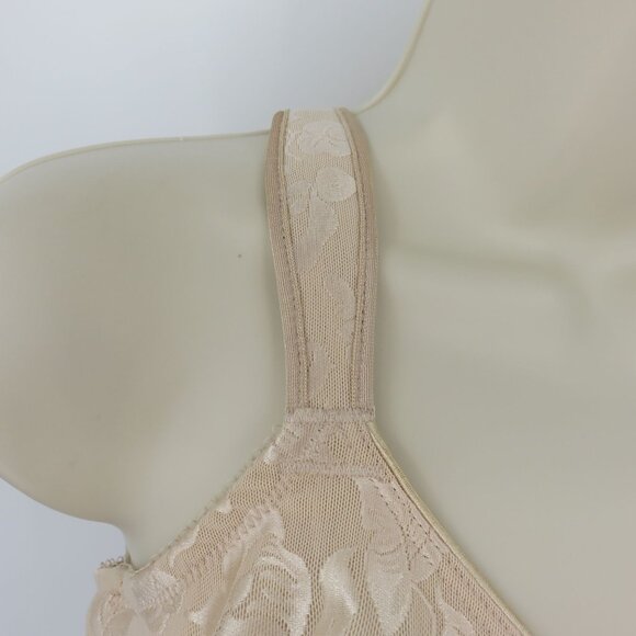 Wacoal 36DD 85567 Awareness Underwire Bra Sand Beige Unlined Lace Overlay Women - Picture 2 of 16